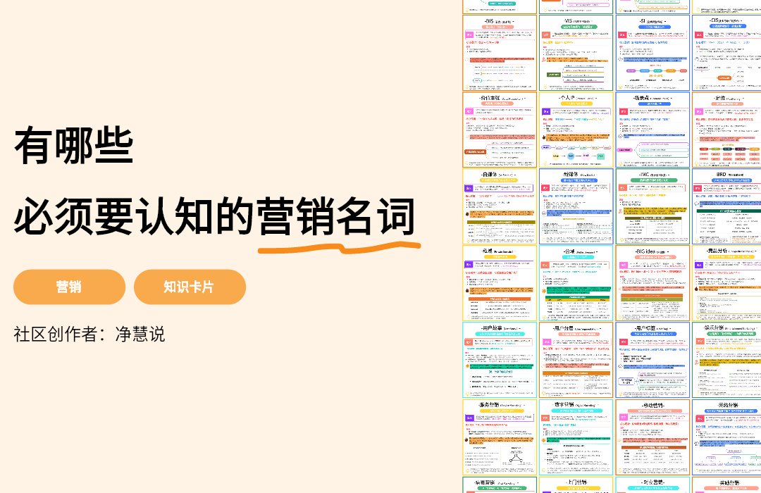 必须要认知的那些营销名词