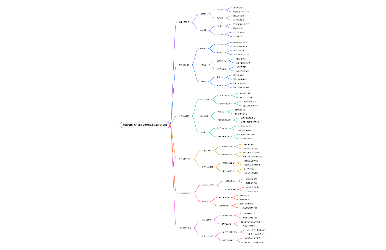 年度总结模板：健康问题应对与康复历程回顾