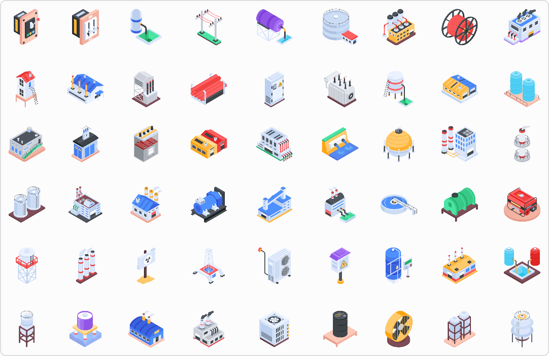 iconfont 插画矢量图素材