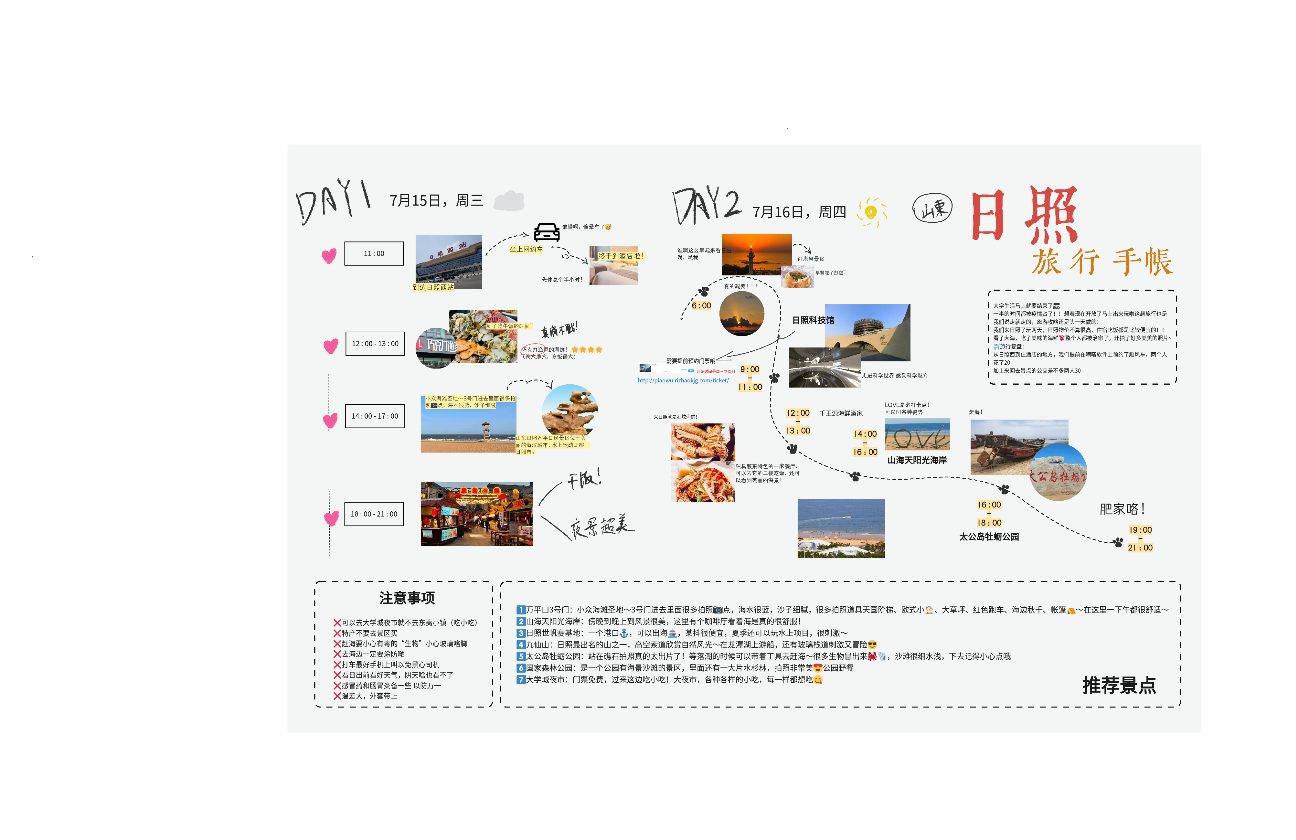 山东日照旅行手帐